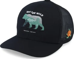 Kids Bear Cap Black Trucker - SQRTN