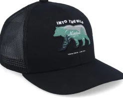 Kids Bear Cap Black Trucker - SQRTN