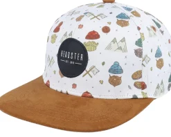 Kids Beard Jack White/Beige Snapback - Headster