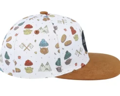 Kids Beard Jack White/Beige Snapback - Headster