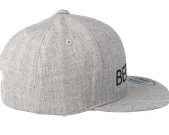 Kids Bee Nice Heather Grey Snapback - Kiddo Cap