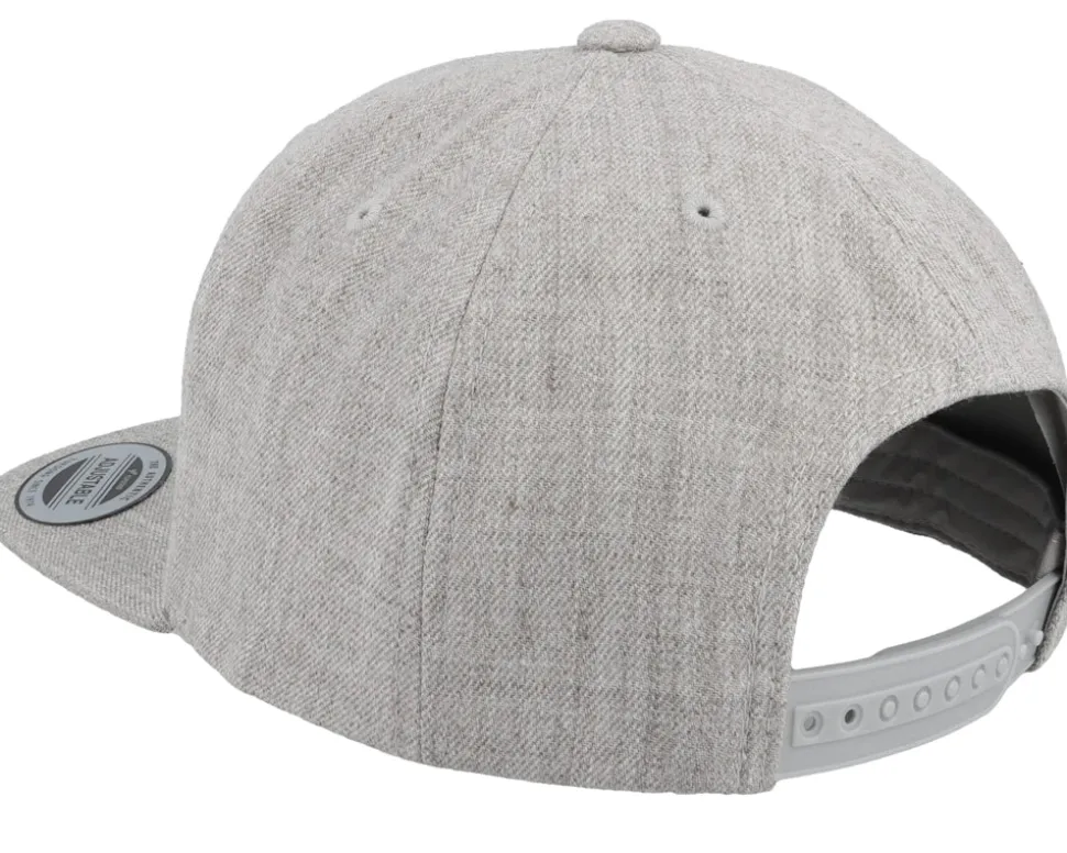 Kids Best Old English 3d Heather Grey Snapback - Kiddo Cap