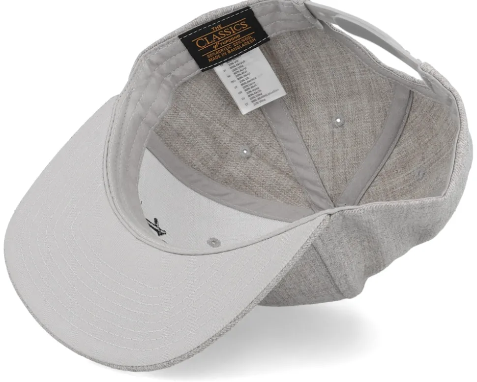 Kids Best Old English 3d Heather Grey Snapback - Kiddo Cap