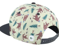 Kids Big Foot White Sand/Black Snapback - Headster
