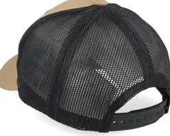 Kids Big Tractor Grey Patch Caramel/Black Trucker - Kiddo Cap