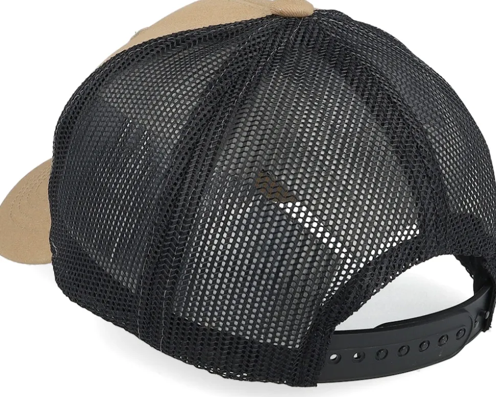 Kids Big Tractor Grey Patch Caramel/Black Trucker - Kiddo Cap