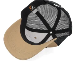 Kids Big Tractor Grey Patch Caramel/Black Trucker - Kiddo Cap