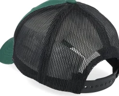 Kids Big Tractor Grey Patch Green/Black Trucker - Kiddo Cap