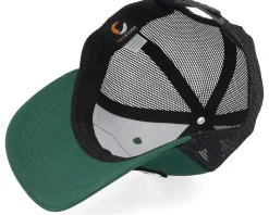 Kids Big Tractor Grey Patch Green/Black Trucker - Kiddo Cap