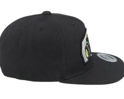 Kids Big Tractor Grey Patch Black Snapback - Kiddo Cap