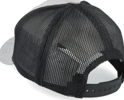 Kids Big Tractor Grey Patch Heather Grey/Black Trucker - Kiddo Cap