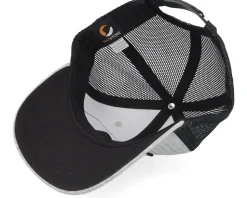 Kids Big Tractor Grey Patch Heather Grey/Black Trucker - Kiddo Cap