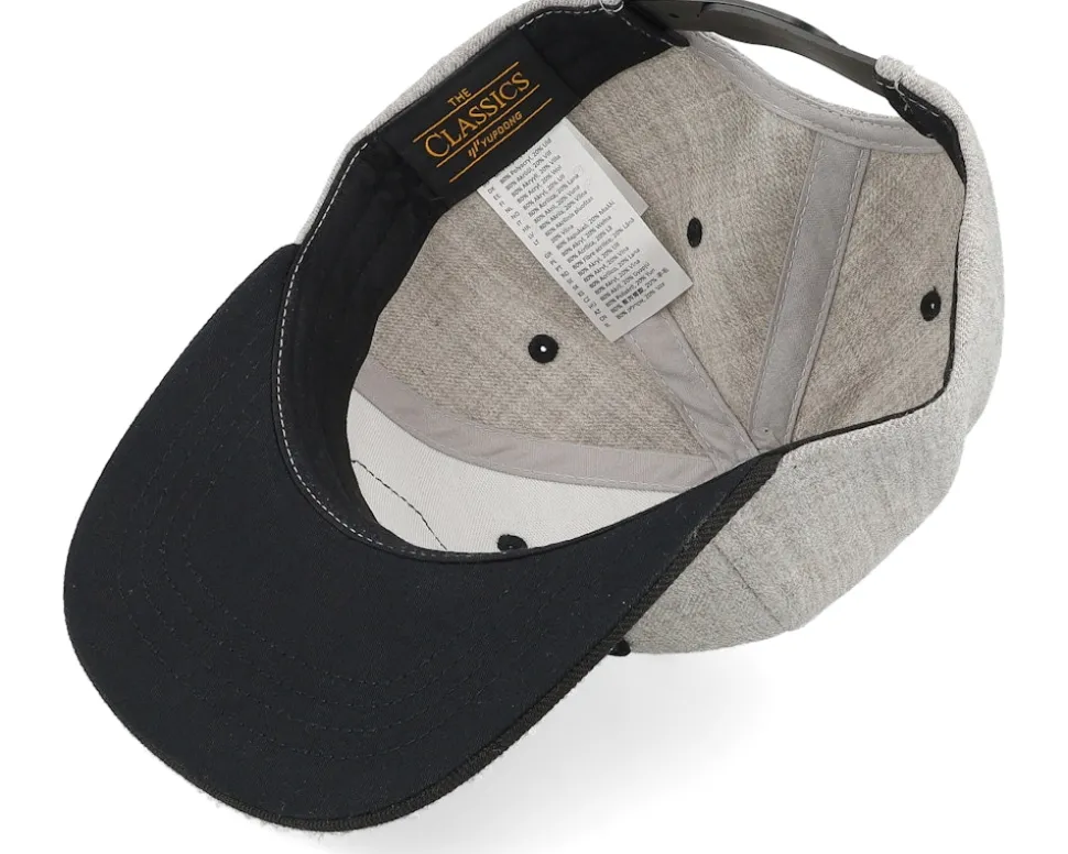 Kids Big Tractor Grey Patch Heather Grey/Black Snapback - Kiddo Cap