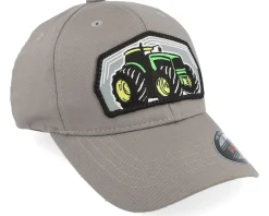 Kids Big Tractor Grey Patch Grey Flexfit - Kiddo Cap