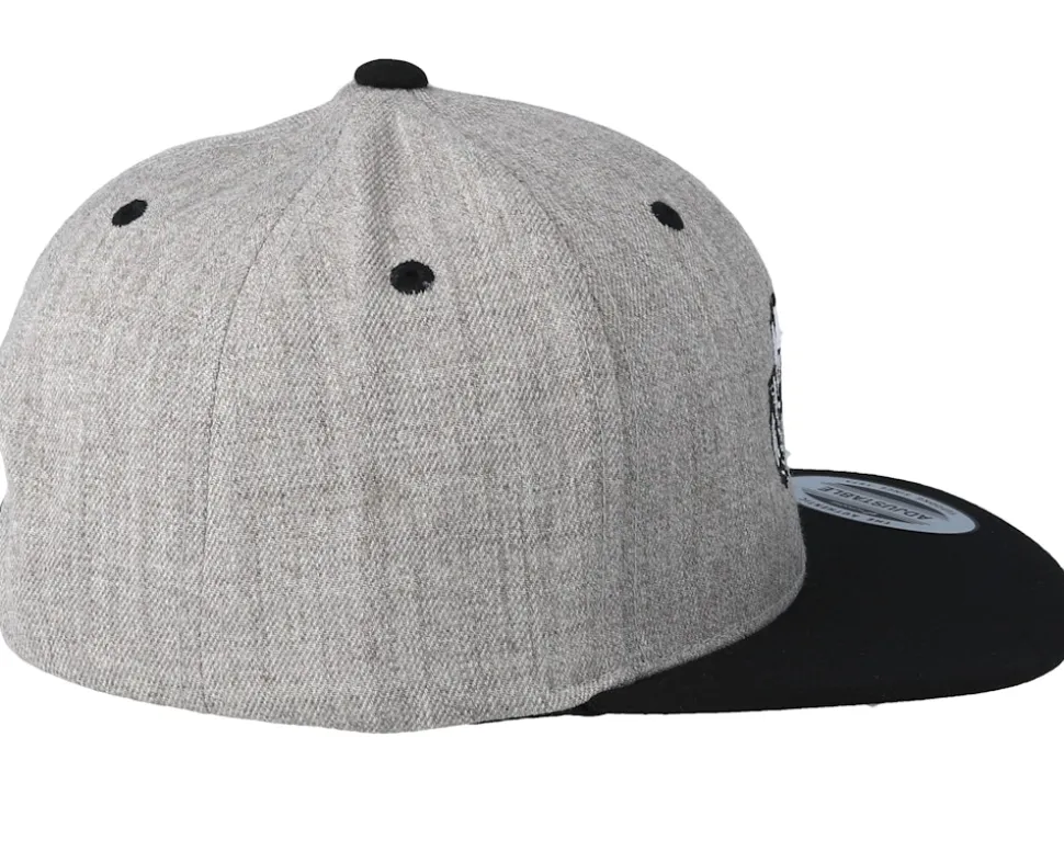 Kids Big Tractor Grey/Black Snapback - Kiddo Cap