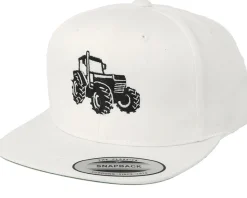 Kids Big Tractor White Snapback - Kiddo Cap
