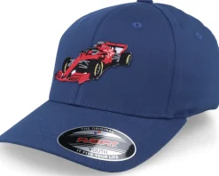 Kids Big Wheels Monster Truck Royal Blue Flexfit - Kiddo Cap