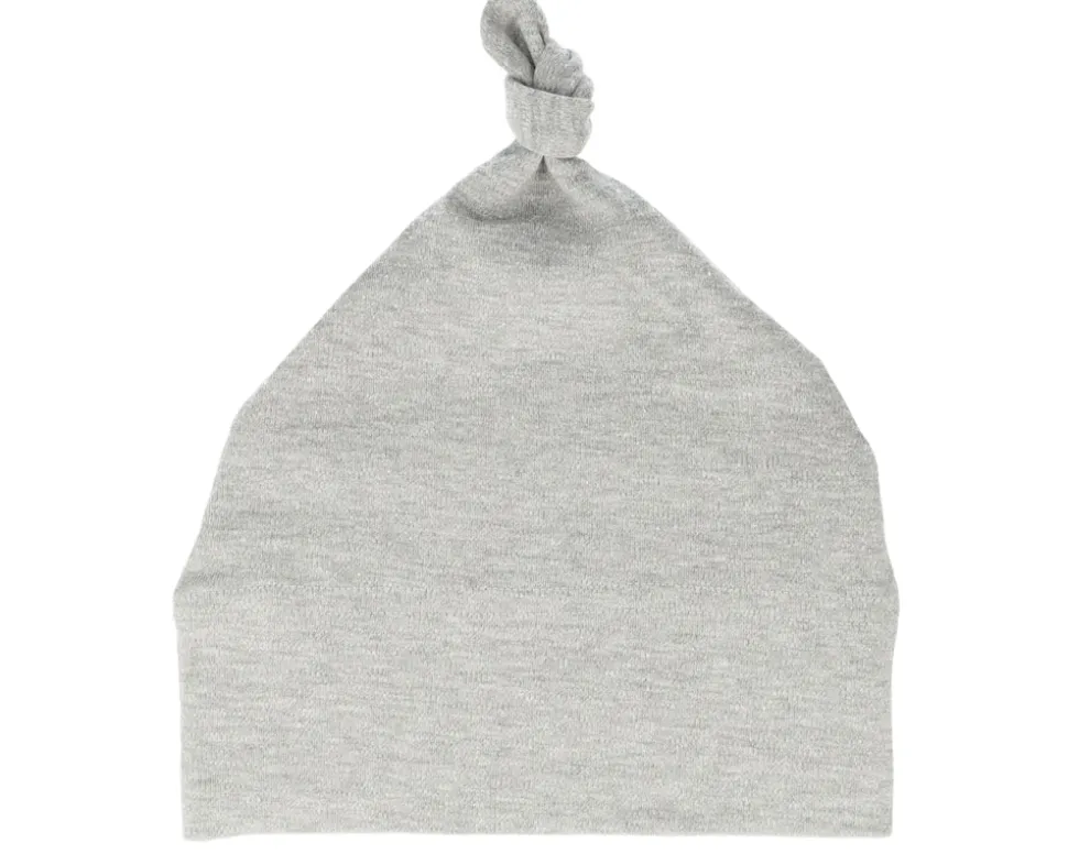 Kids Black Baby One-knot Beanie - Babybugz