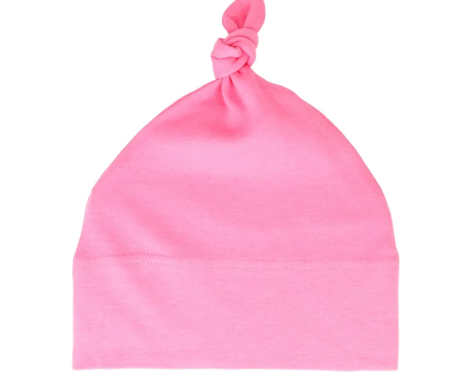 Kids Black Baby One-knot Beanie - Babybugz