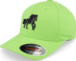 Kids Black Horse Apple Green Flexfit - Kiddo Cap