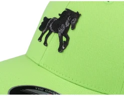 Kids Black Horse Apple Green Flexfit - Kiddo Cap