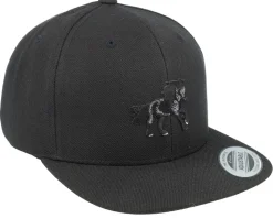Kids Black Horse Black Snapback - Kiddo Cap