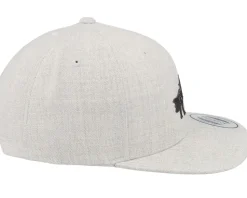 Kids Black Horse Heather Grey Snapback - Kiddo Cap