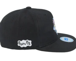 Kids Black It's Magic Star Patch Snapback - Peppa Pig