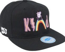 Kids Black Kind Rainbow Snapback - Peppa Pig