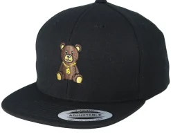Kids Bling Bling Teddy Black Snapback - Kiddo Cap