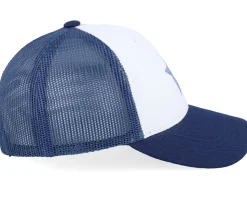 Kids Blue Star White/Navy Trucker - Kiddo Cap