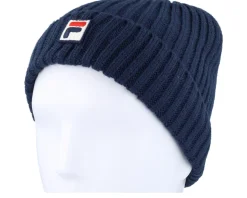 Kids Bokaro Warm Beanie With F-box Black Iris Cuff - Fila