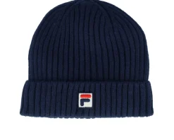 Kids Bokaro Warm Beanie With F-box Black Iris Cuff - Fila