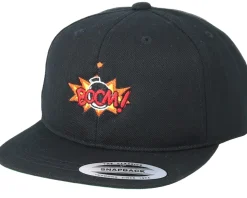 Kids Boom Logo Black Kids Snapback - BOOM
