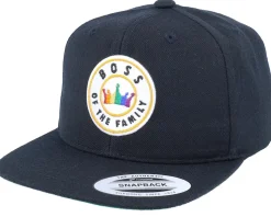 Kids Boss Of The Family Patch Black Snapback - Kiddo Cap