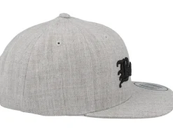 Kids Boss Old English 3d Heather Grey Snapback - Kiddo Cap