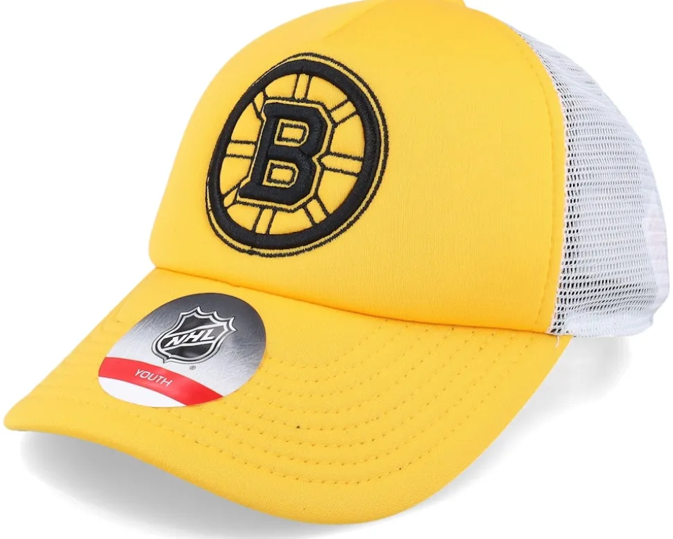Kids Boston Bruins NHL Yellow/White Trucker - Outerstuff