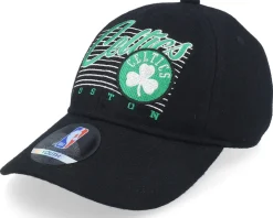 Kids Boston Celtics Retro Wooly Black Dad Cap - Outerstuff