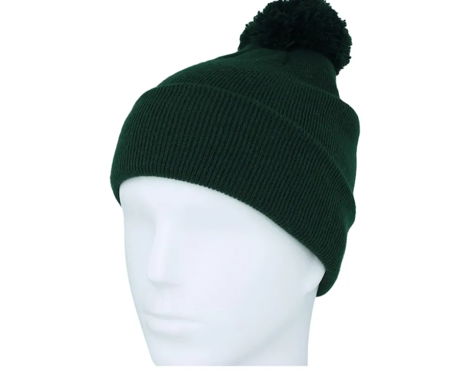 Kids Bottle Green Junior Pom - Beechfield