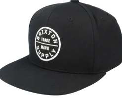 Kids Boys Oath Iii Black Snapback - Brixton