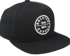 Kids Boys Oath Iii Black Snapback - Brixton