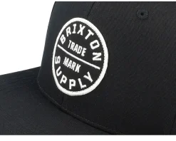 Kids Boys Oath Iii Black Snapback - Brixton