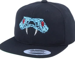 Kids Bright Blue Viper Black Snapback - Kiddo Cap
