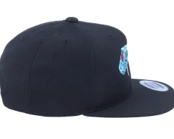 Kids Bright Blue Viper Black Snapback - Kiddo Cap