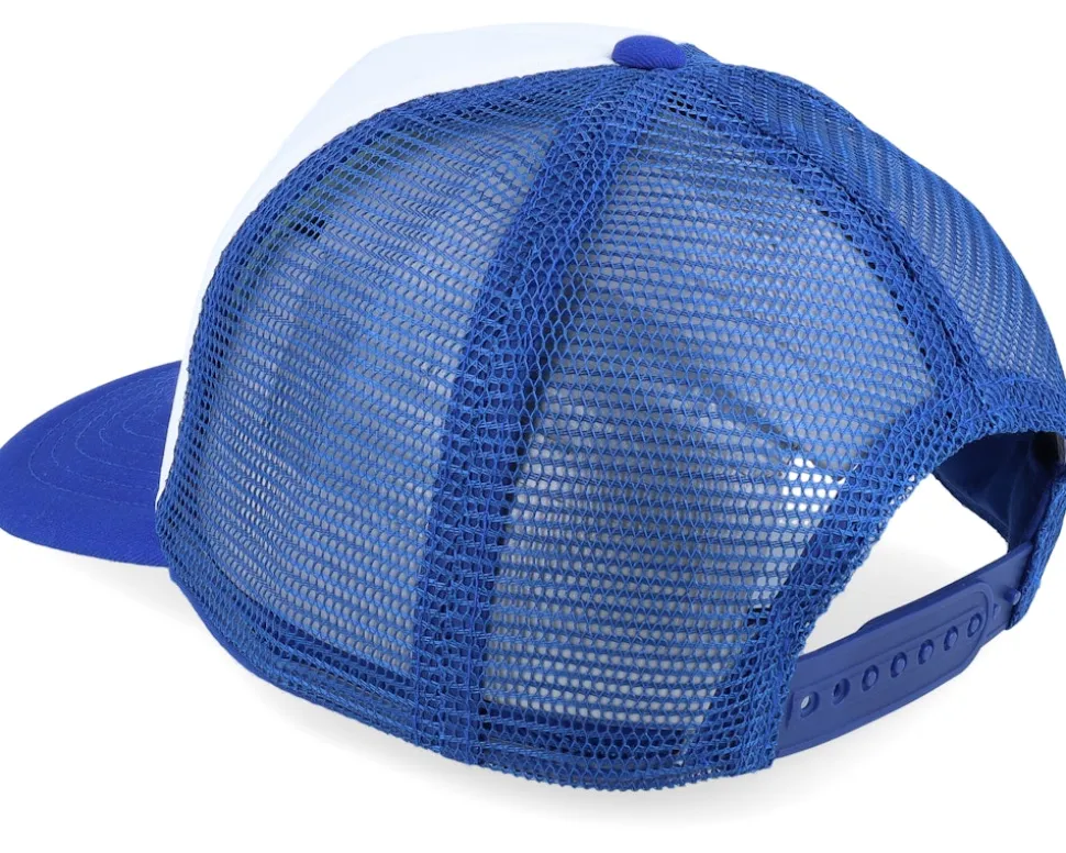 Kids Bright Royal/White Vintage Foam Trucker - Beechfield
