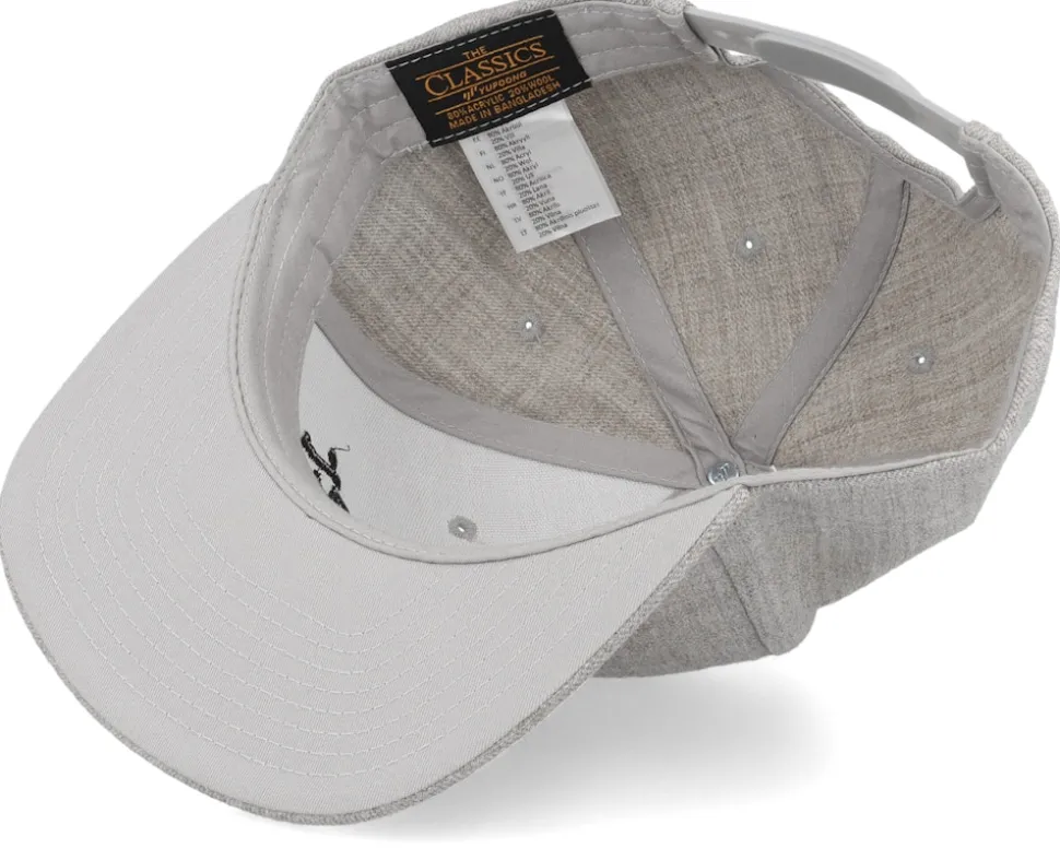 Kids Brother Old English 3d Heather Grey Snapback - Kiddo Cap