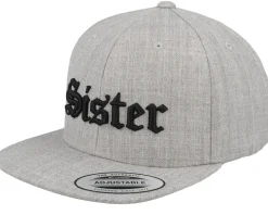 Kids Brother Old English 3d Heather Grey Snapback - Kiddo Cap