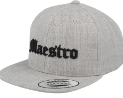 Kids Brother Old English 3d Heather Grey Snapback - Kiddo Cap