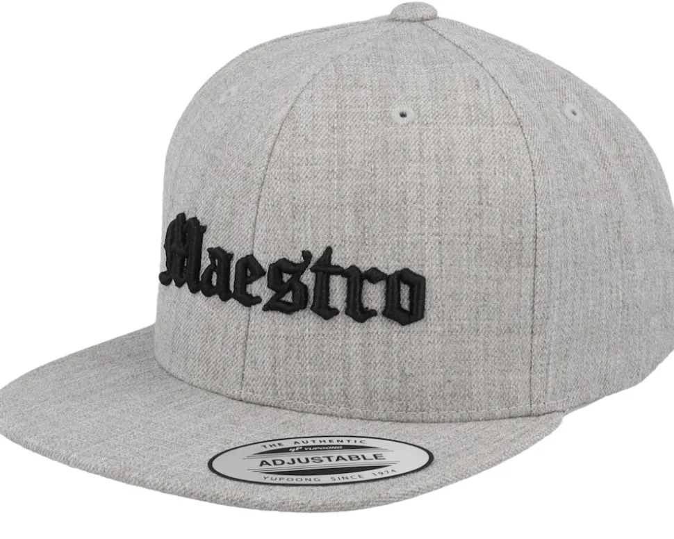 Kids Brother Old English 3d Heather Grey Snapback - Kiddo Cap