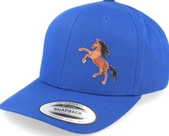 Kids Brown Horse Pink Flexfit - Kiddo Cap